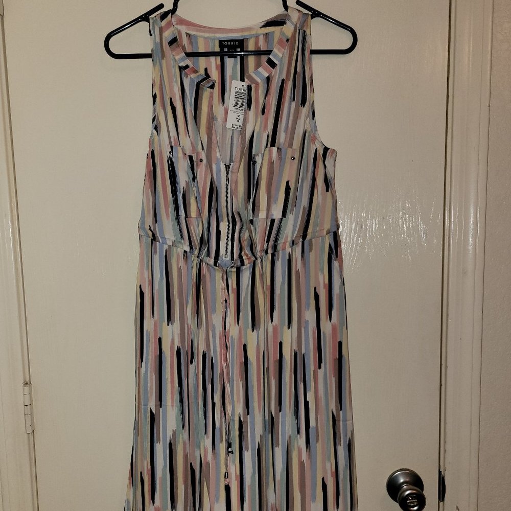 Torrid Zip Front Challis Dress